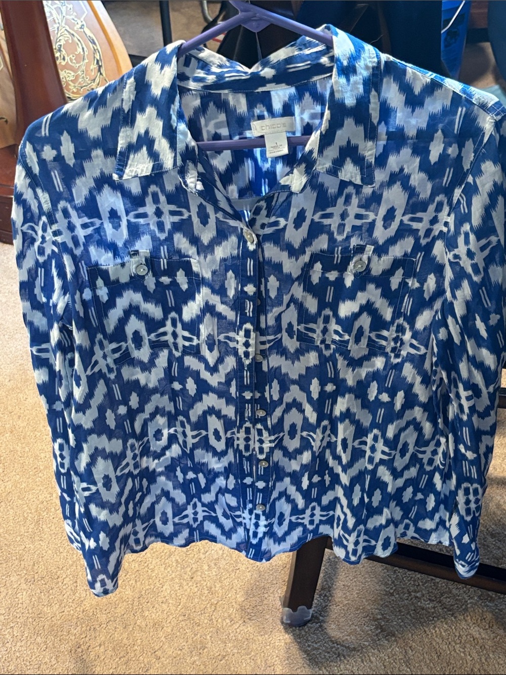 Medium Chico’s button up blouse